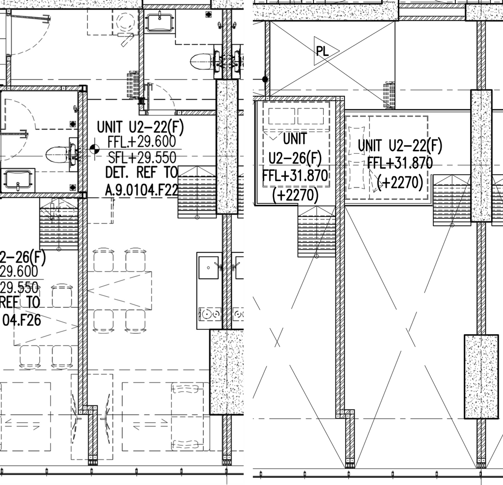 foto denah rumah tipe U2-22 perumahan Fairview House & Hillcrest House