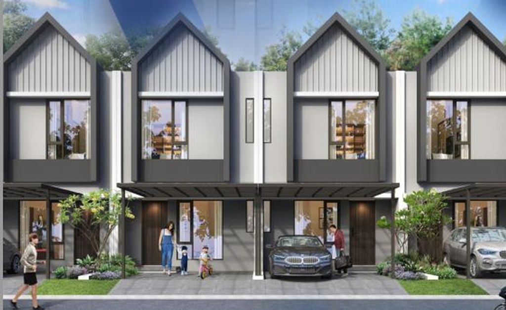 foto tampak rumah tipe RUBY perumahan GRAHA RAYA VAZZA