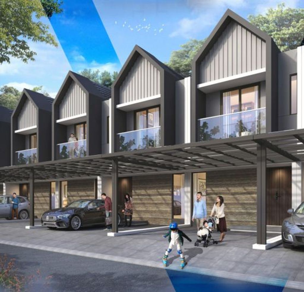 foto tampak rumah tipe SAPPHIRE perumahan GRAHA RAYA VAZZA