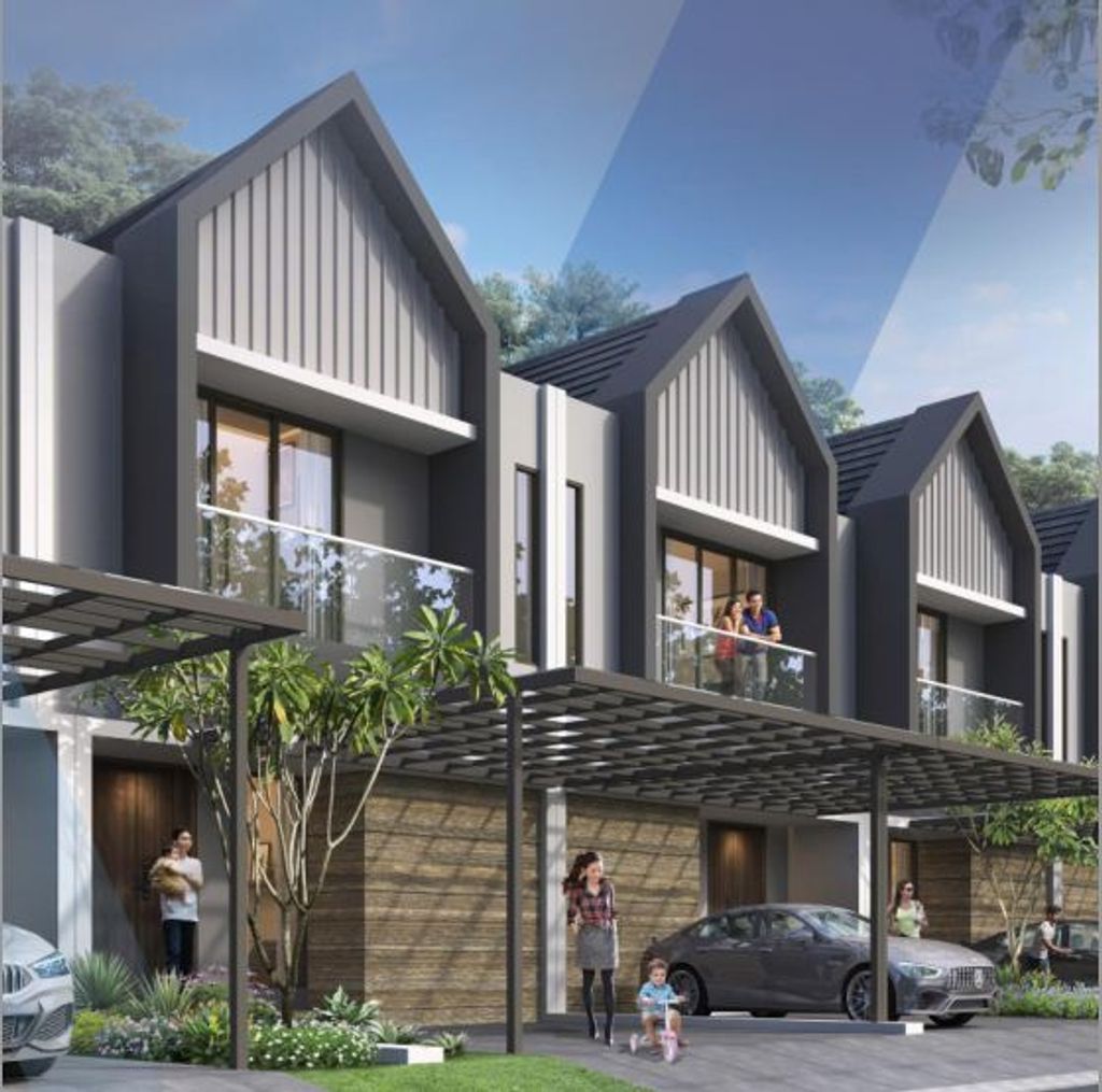 foto tampak rumah tipe JEWEL perumahan GRAHA RAYA VAZZA
