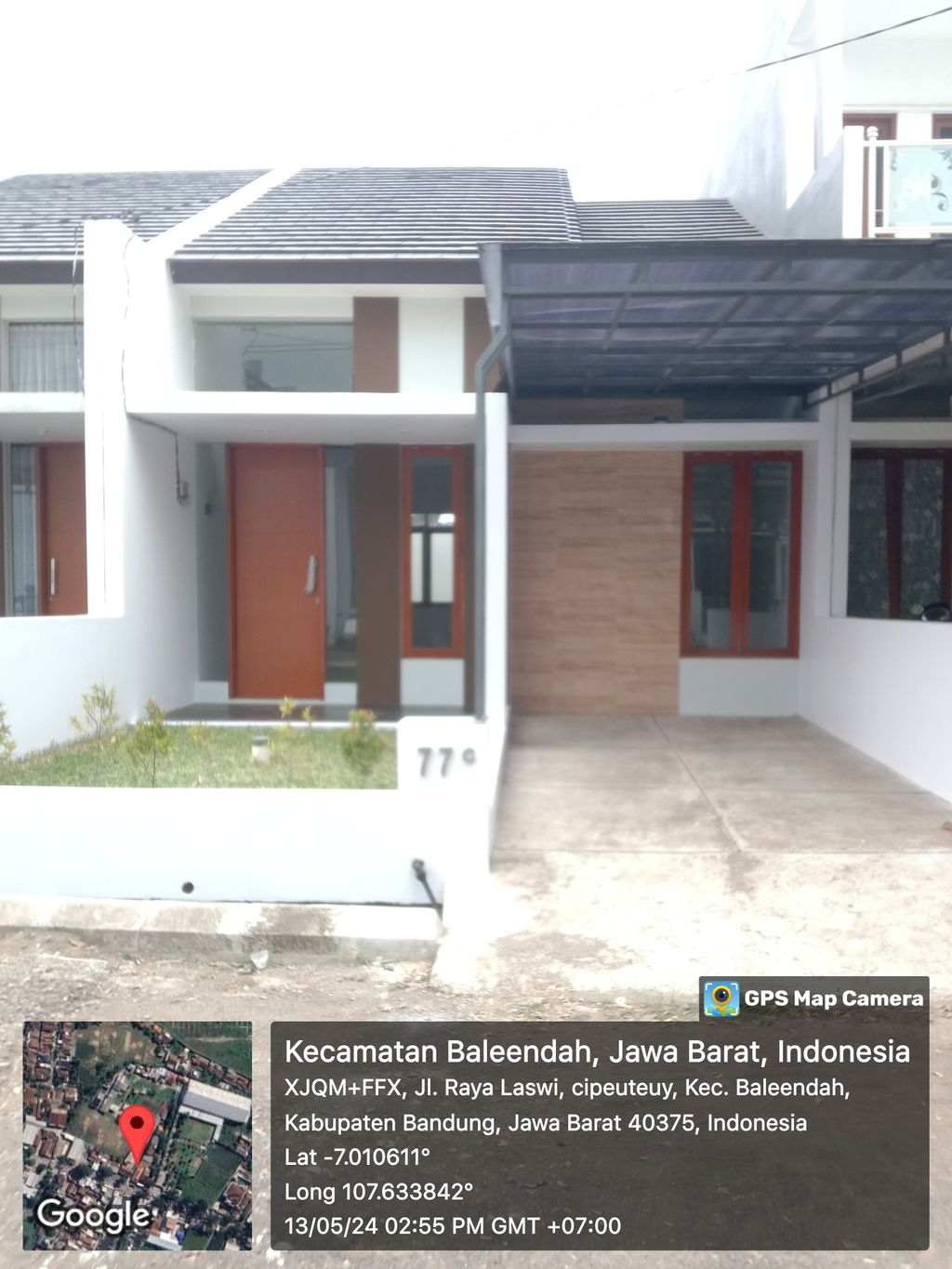 foto tampak rumah tipe 50/101 perumahan PERUMAHAN MENARA LASWI