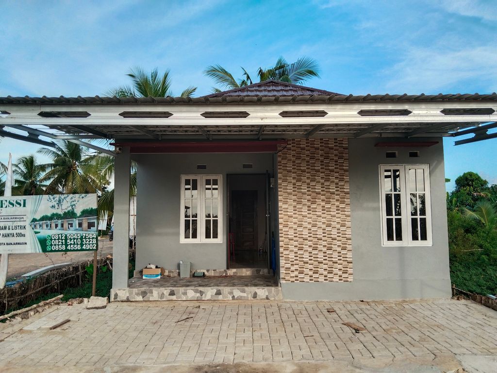 foto tampak rumah tipe 36 perumahan SHALLI MESSI RESIDENCE