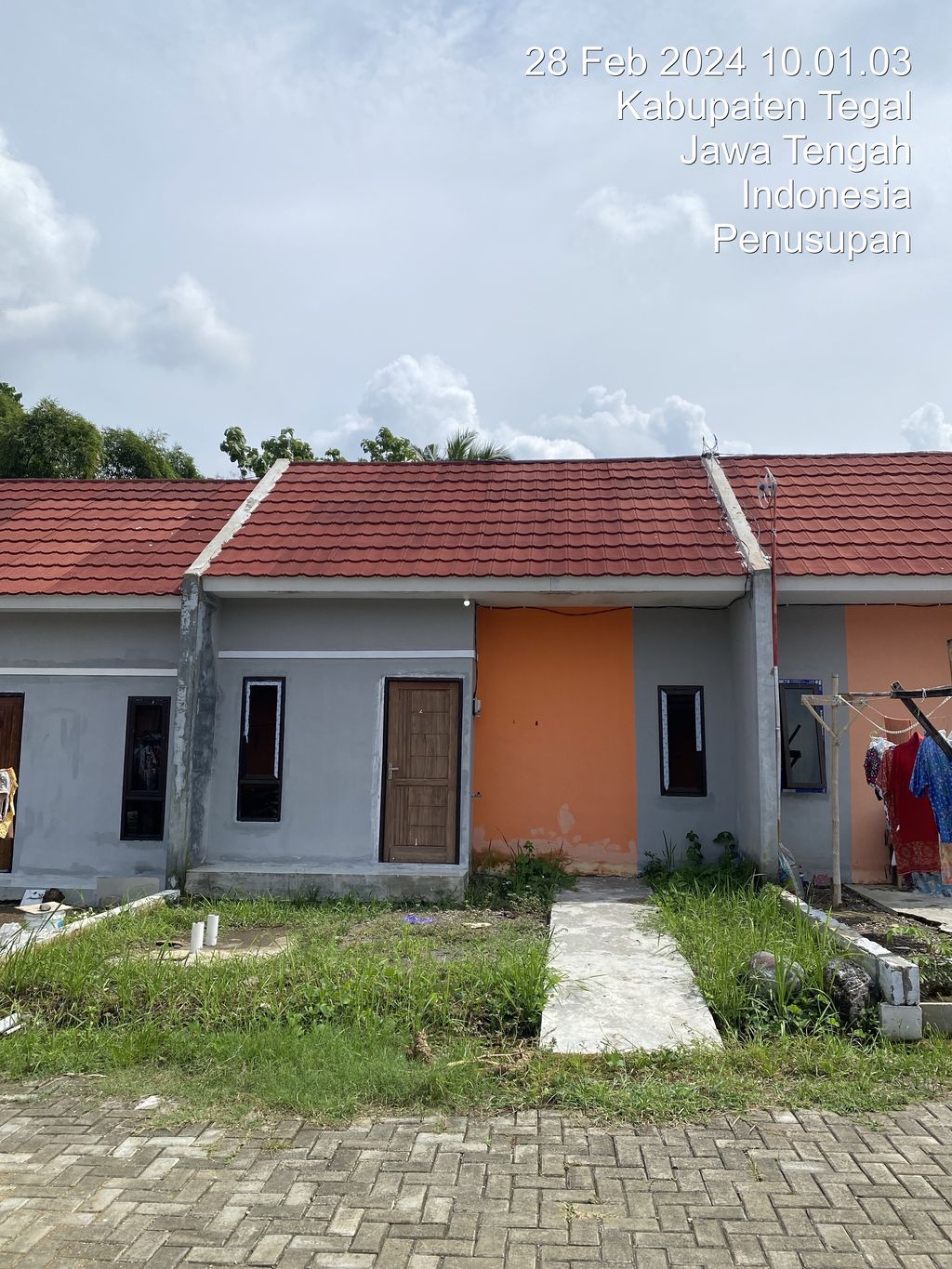 foto tampak rumah tipe 30/60 perumahan TAMAN HIJAU SLAWI 2