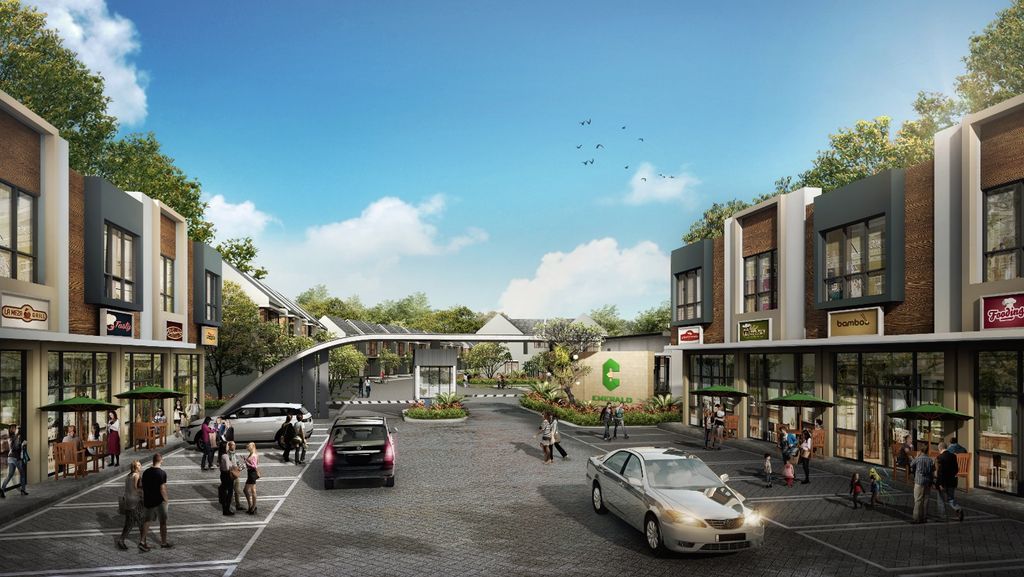 foto tampak rumah tipe RUKO 2LT perumahan Emerald Residence