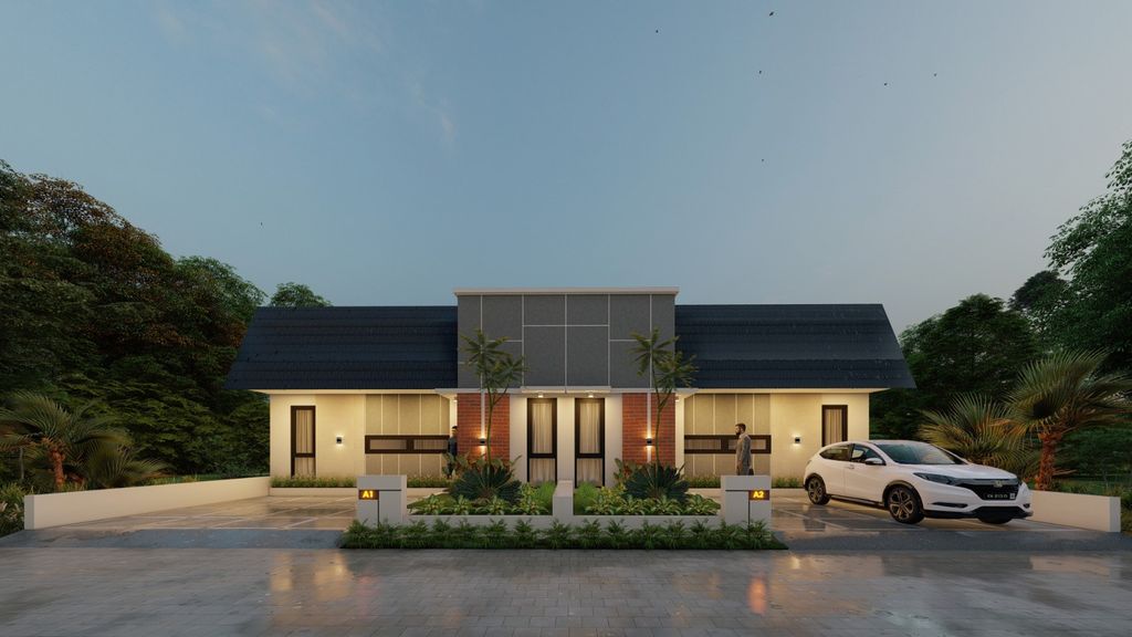 foto tampak rumah tipe 52 perumahan GRAND HOUSING MALUK