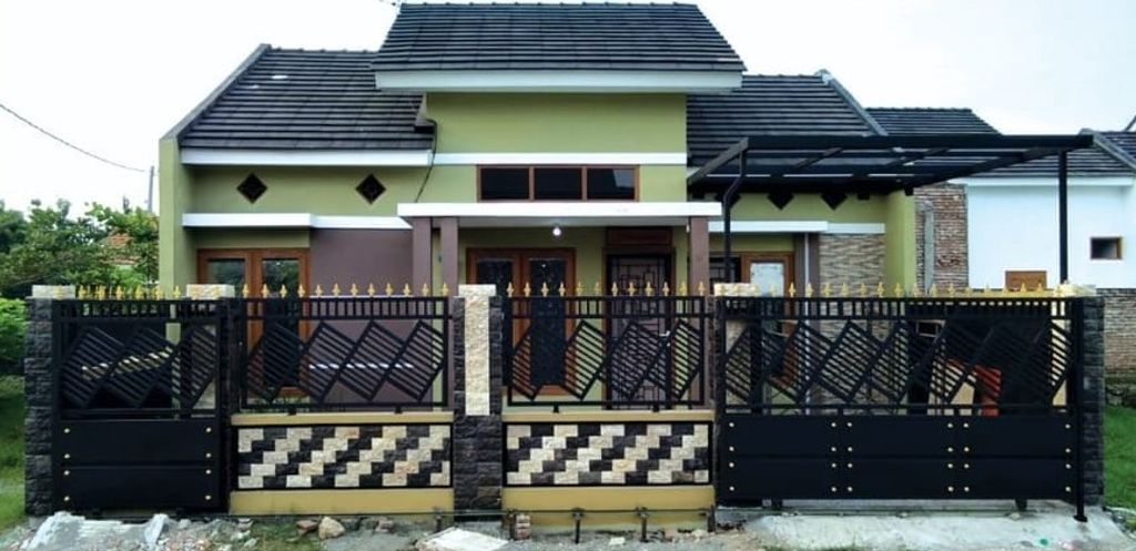 foto tampak rumah tipe 56/84 perumahan Bukit Cemara Hijau