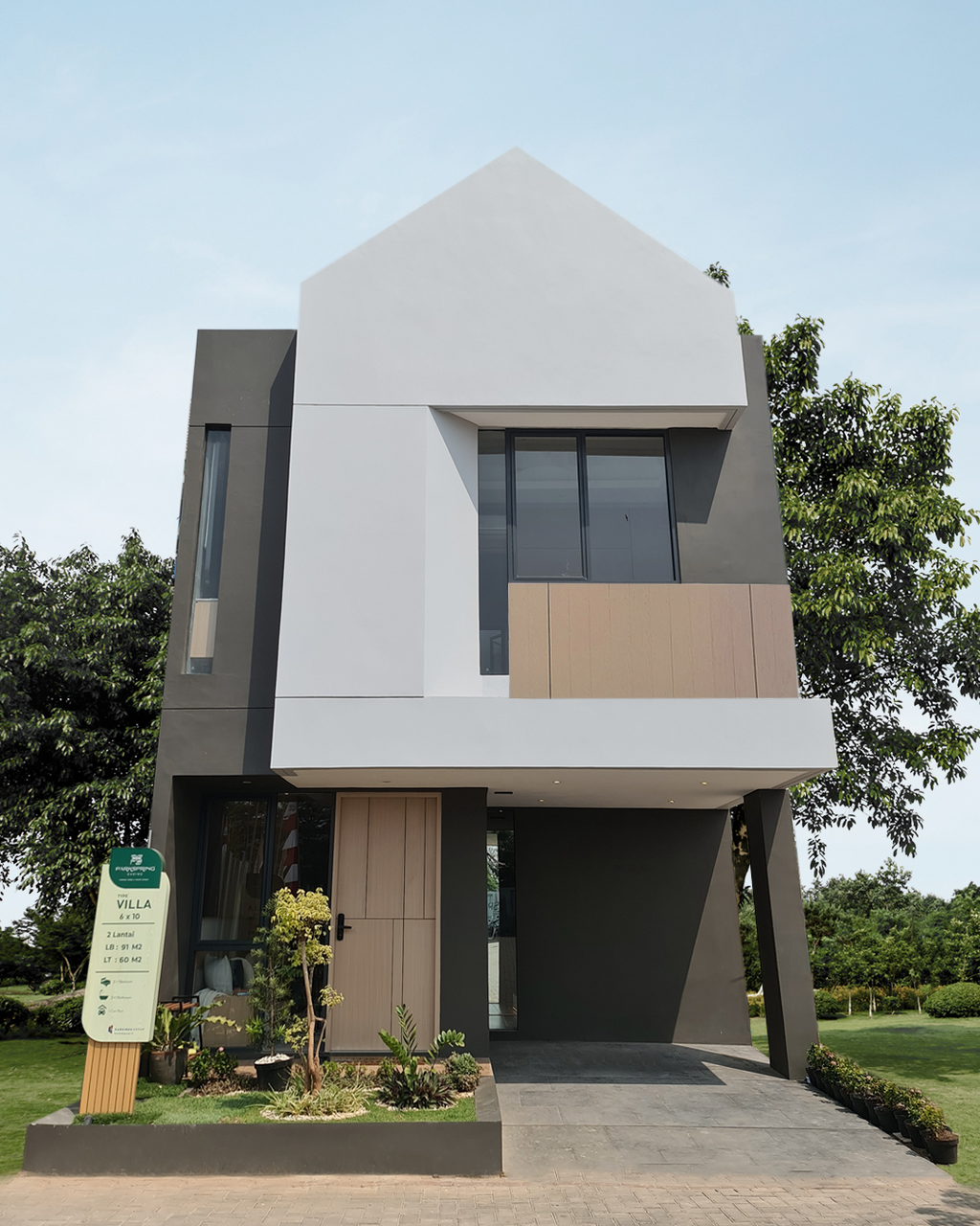 foto tampak rumah tipe VILLA perumahan PARKSPRING GADING