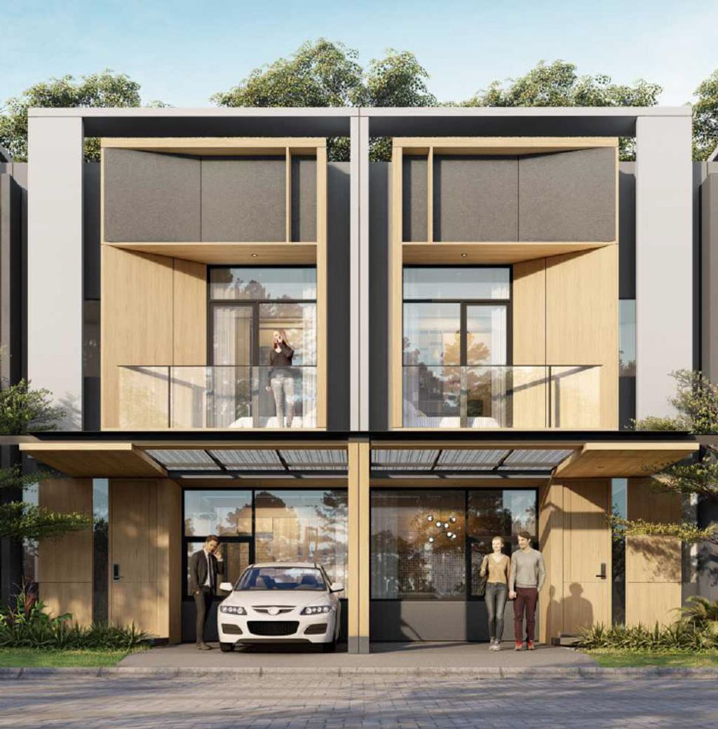 foto tampak rumah tipe Jiva D8/17 perumahan Kawasan Tanakayu