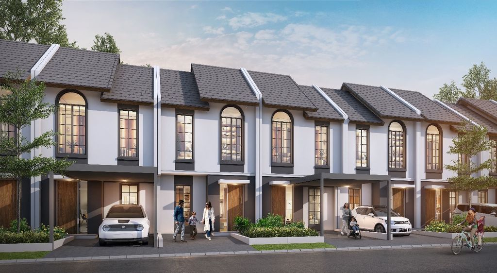 foto tampak rumah tipe 125/48 perumahan CITRALAND CIREBON