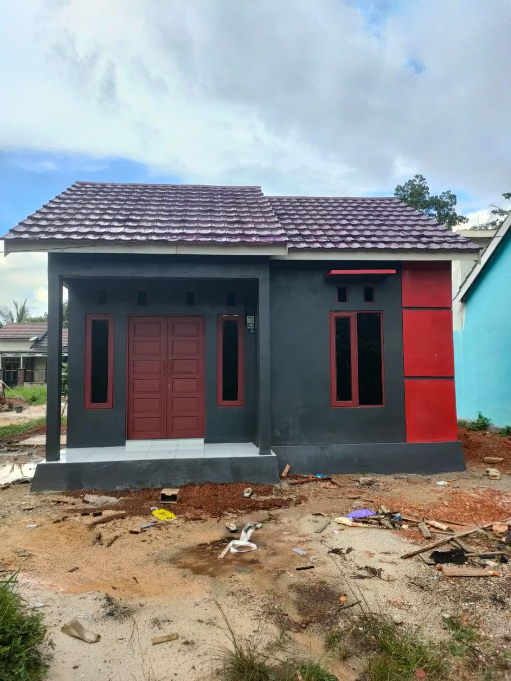 foto tampak rumah tipe 36 perumahan LANTERA ALDI PALAM TAHAP II
