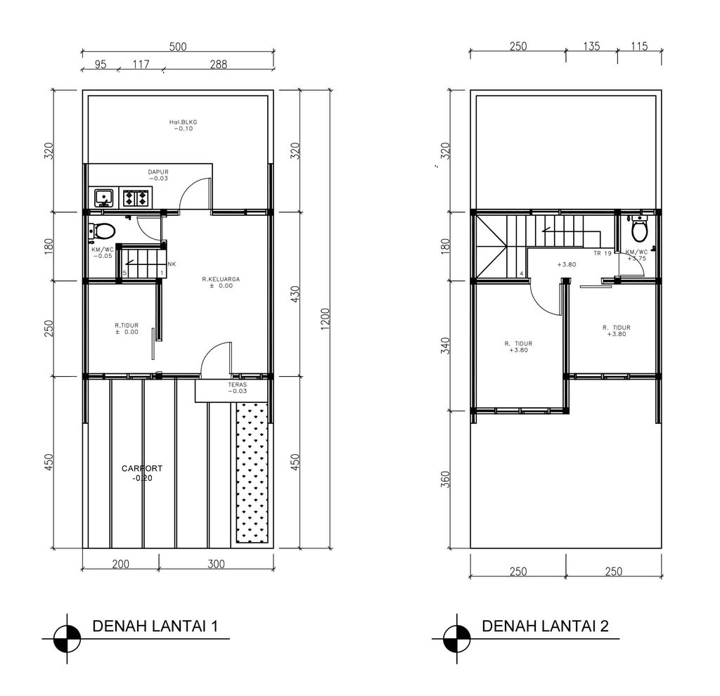 foto denah rumah tipe Compact High Ceiling (2KT) 502 perumahan G-Land Ciwastra Park 2