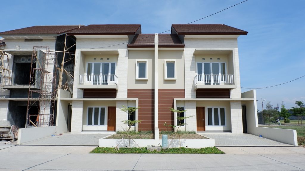 foto tampak rumah tipe 124/270 perumahan Garden City 1