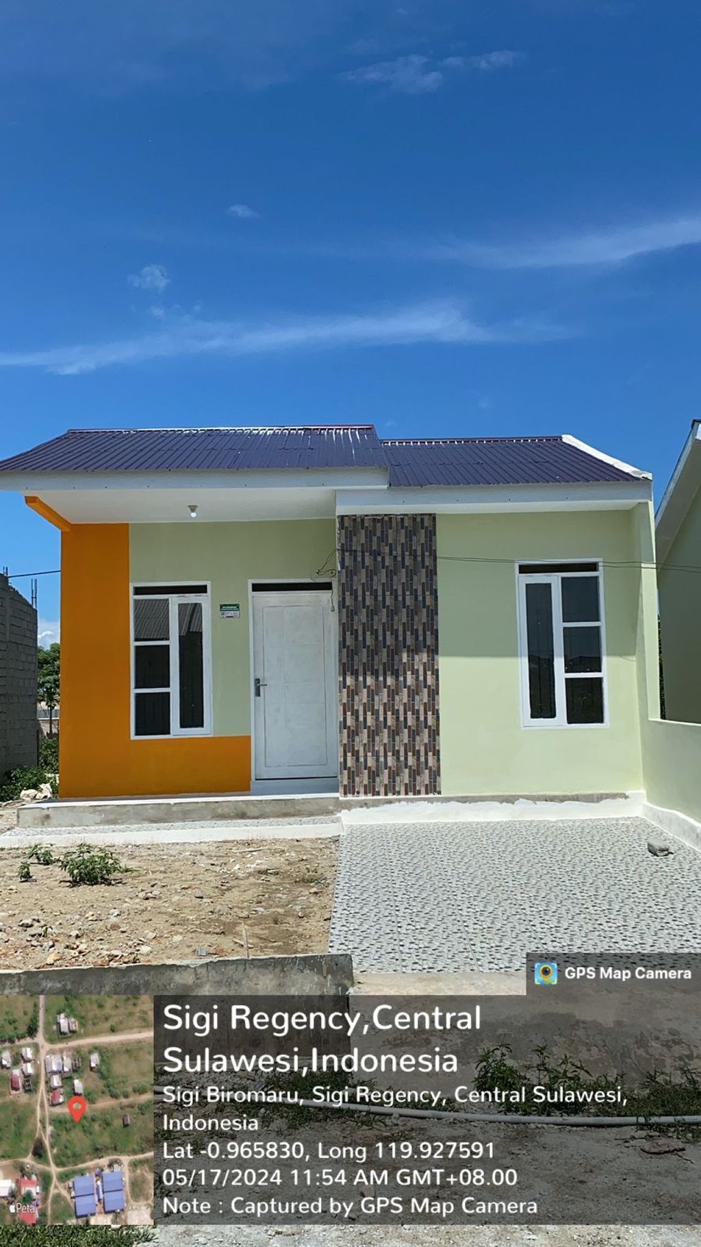 foto tampak rumah tipe 36 New perumahan BIROMARU PERMAI