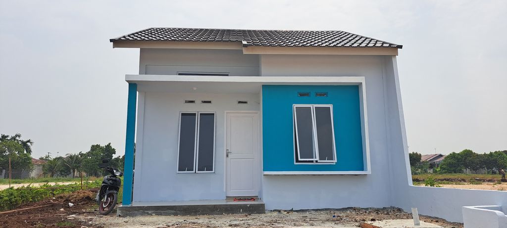 foto tampak rumah tipe 36 perumahan DEROFIZHA PERMATA INDRAPURI