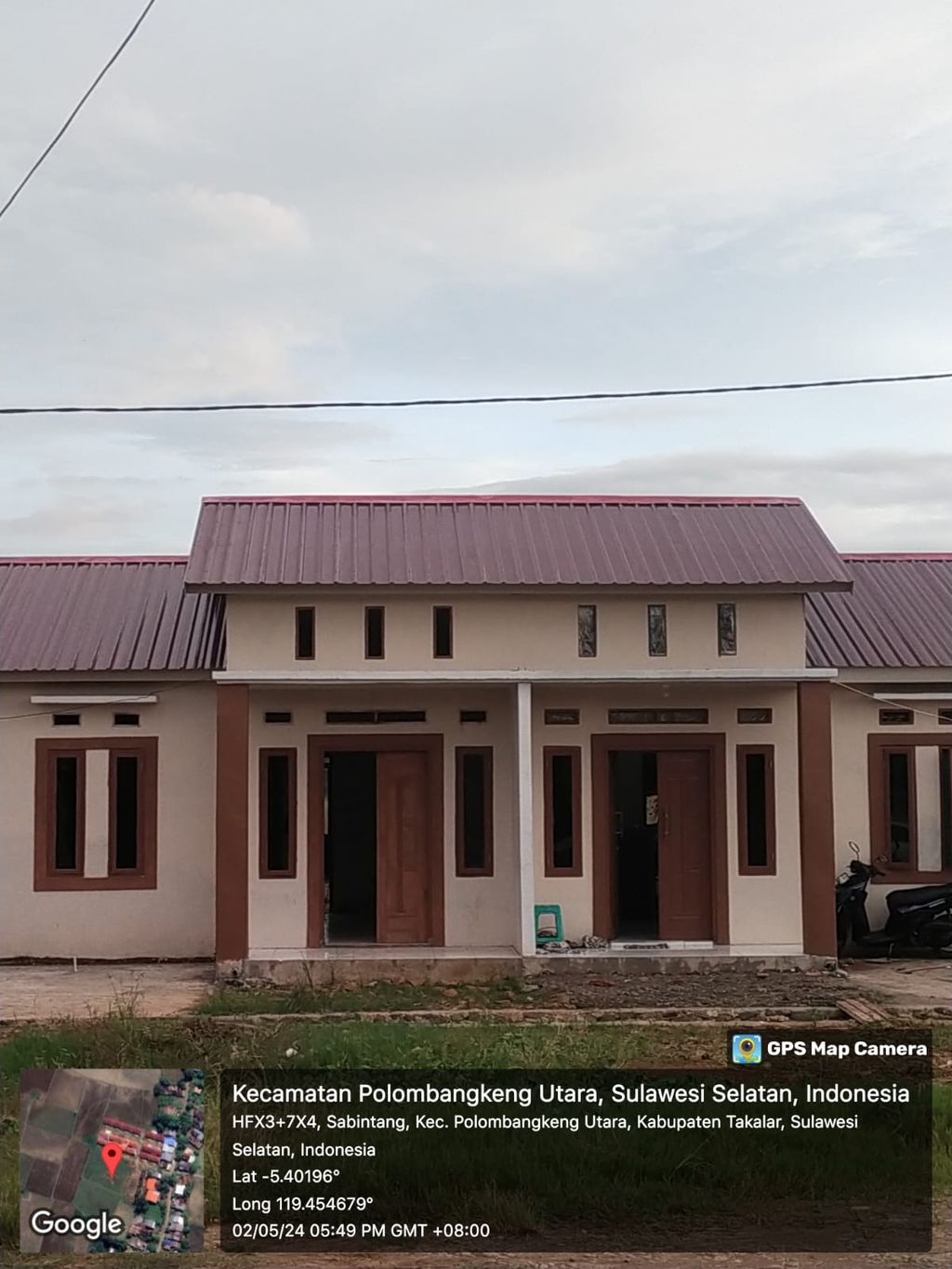 foto tampak rumah tipe 36 perumahan SABINTANG CITY TAHAP3