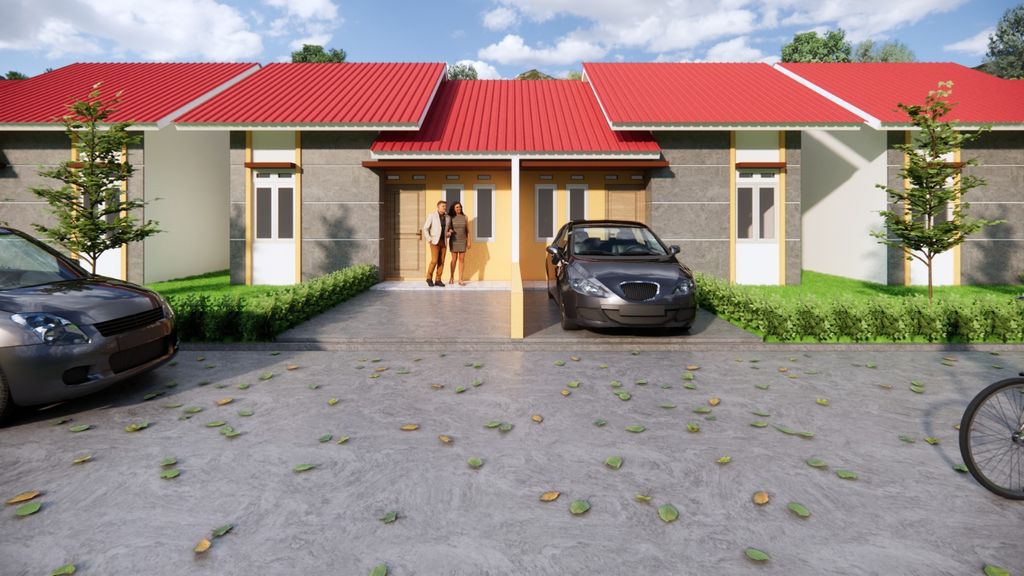 foto tampak rumah tipe R45 perumahan CITRA PELITA 11