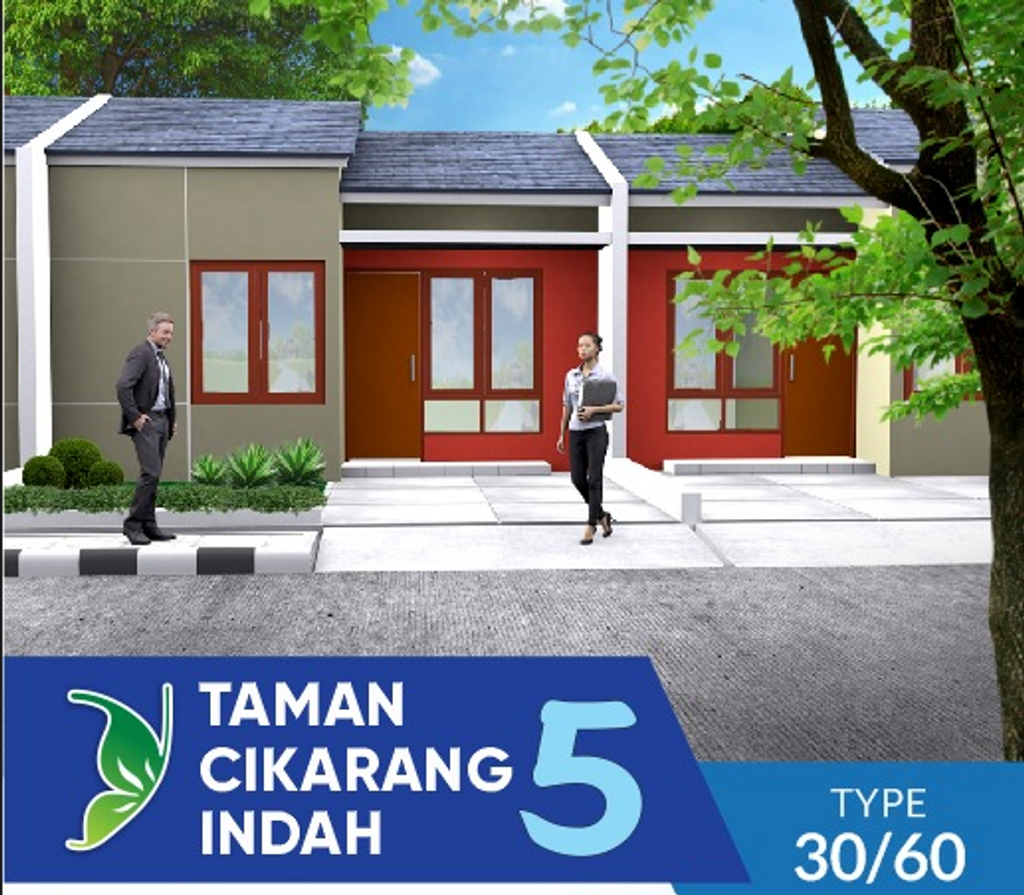 foto tampak rumah tipe SUBSIDI [30/60] perumahan PERUMAHAN TAMAN CIKARANG INDAH 5 [PENGEMBANGAN TAHAP KE-5]