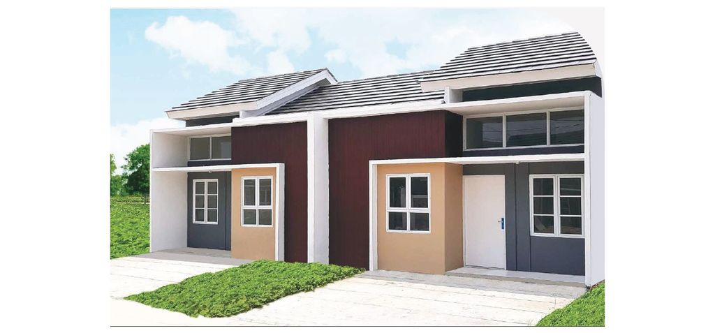 foto tampak rumah tipe AMARILIS 33/60 (JAN 24) perumahan PANJIBUWONO RESIDENCE