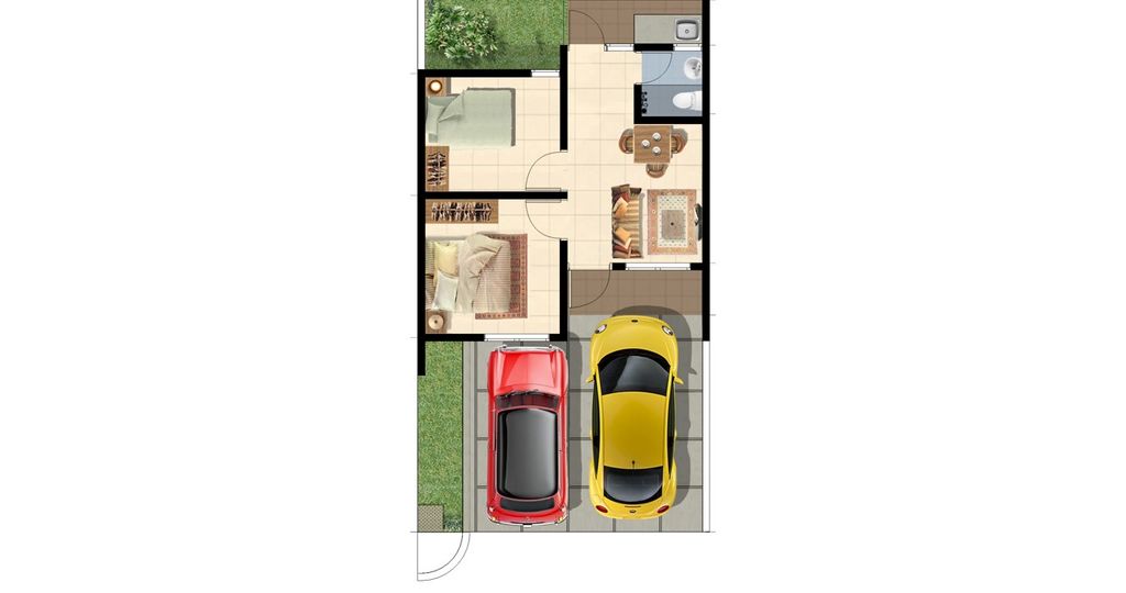 foto denah rumah tipe AMARILIS 33/60 (JAN 24) perumahan PANJIBUWONO RESIDENCE