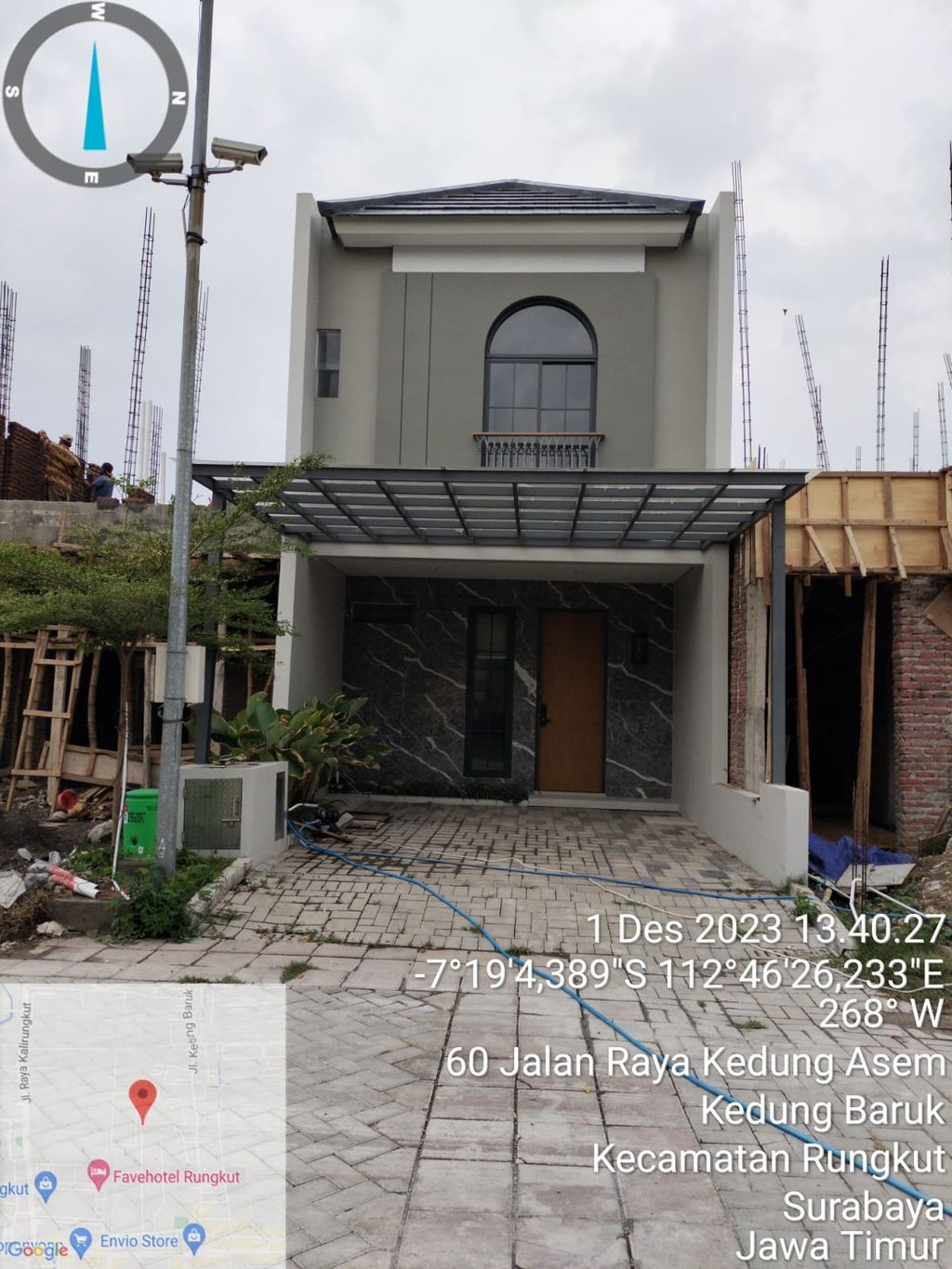 foto tampak rumah tipe FUSCHIA perumahan SPRINGVILLE RESIDENCE