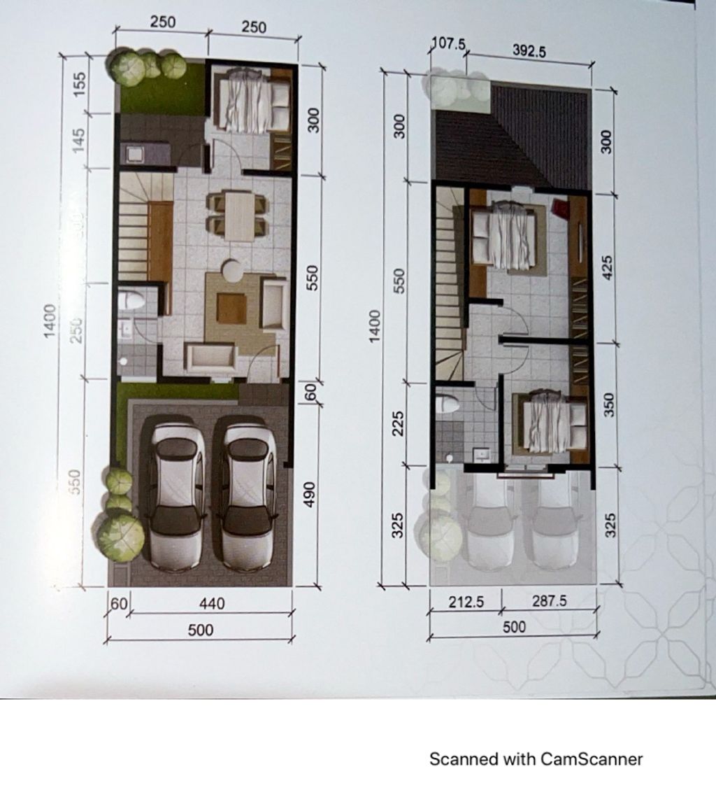 foto denah rumah tipe FUSCHIA perumahan SPRINGVILLE RESIDENCE