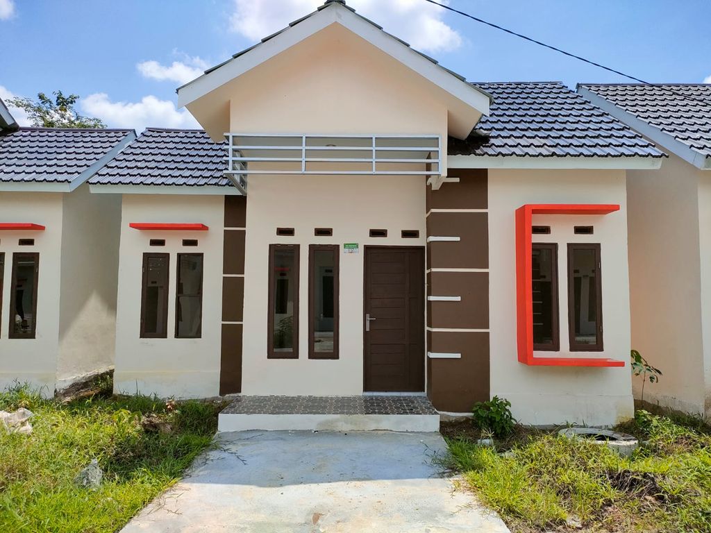 foto tampak rumah tipe 36 perumahan MEGA RESIDENCE,