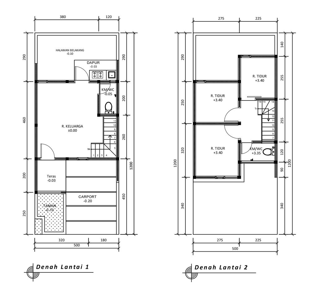 foto denah rumah tipe Compact (3 kamar) 517 perumahan G-Land Katapang Residence 1