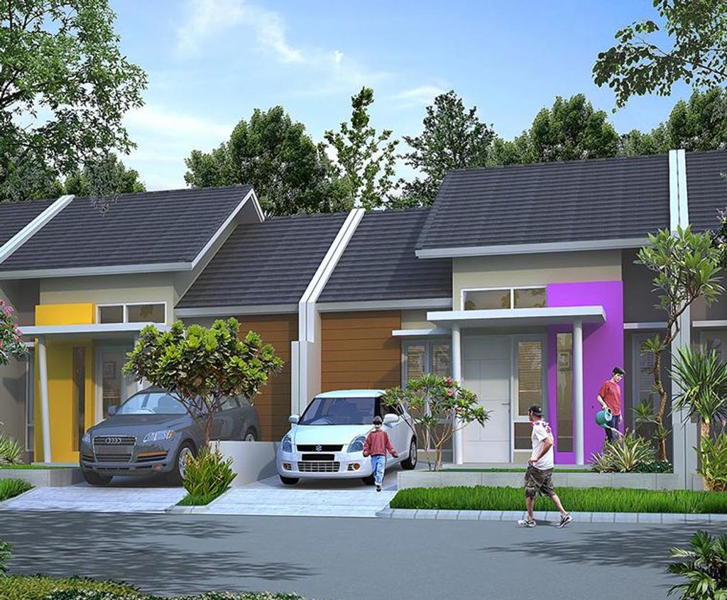 foto tampak rumah tipe RA 52/105 perumahan Harvest City