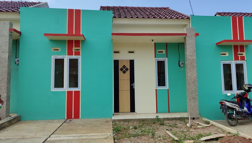 foto tampak rumah tipe 30/69 perumahan GREEN HARMONI METARAMAN 3