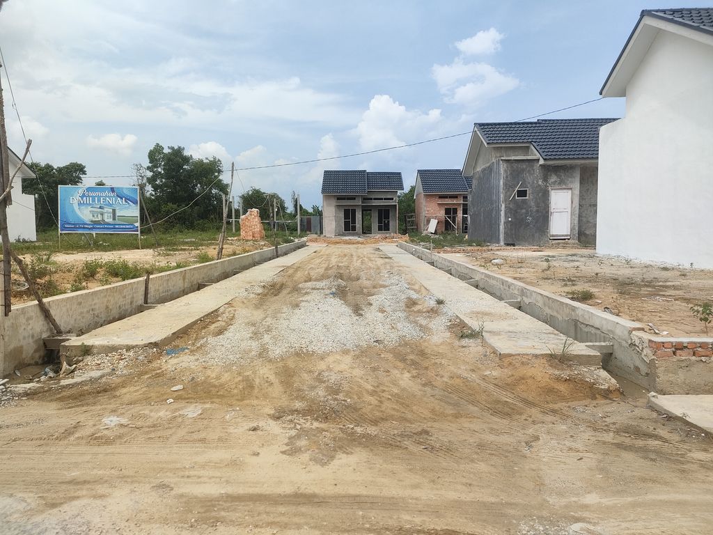 foto gerbang perumahan D'Millenial