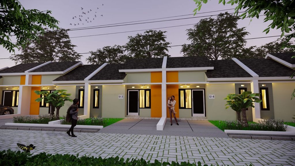 foto tampak rumah tipe 36 perumahan CLUSTER JREBENG KULON