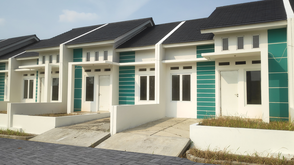 foto tampak rumah tipe 45/72 perumahan Duren Village