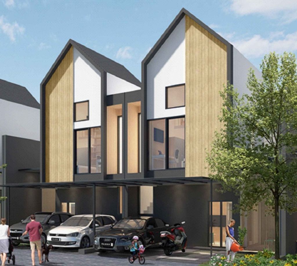 foto tampak rumah tipe Como B perumahan NAIRA RESIDENCE 2