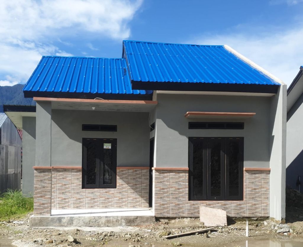 foto tampak rumah tipe 36 perumahan GREEN WAIBU II D DOYO LAMA