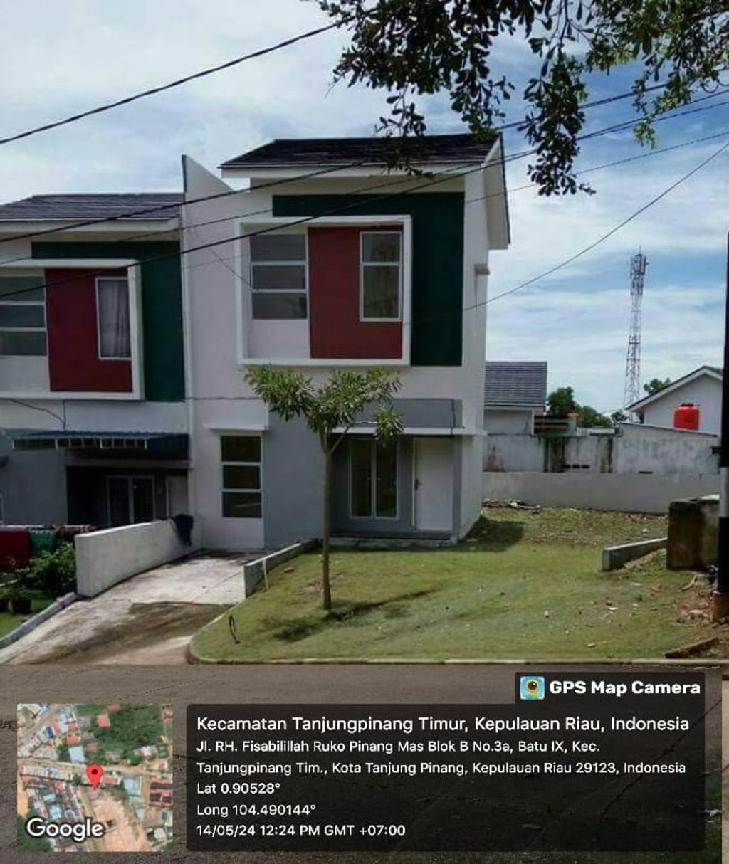 foto tampak rumah tipe 72/190 perumahan PINANG MAS RESIDENCE