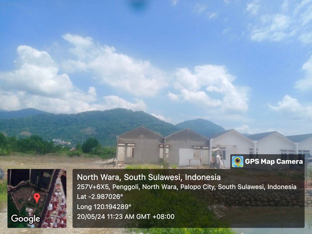 foto posisi tengah perumahan Mutiara Palopo Residence