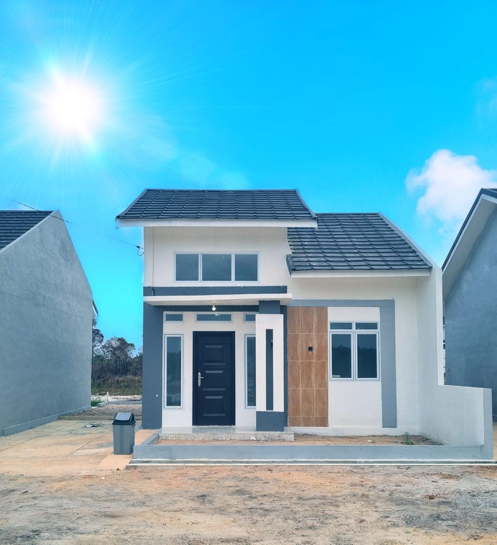 foto tampak rumah tipe Cluster Kepang 36 perumahan PERUMAHAN MANGGARAWAN PERMAI RESIDENCE