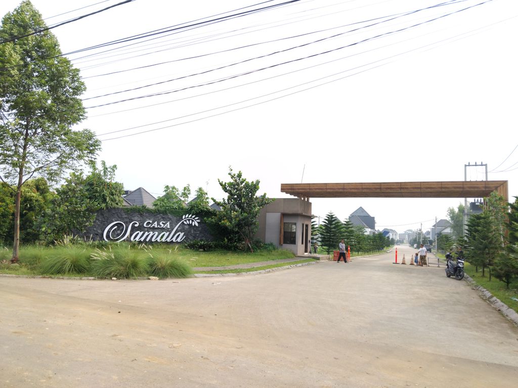 foto gerbang perumahan CASA SAMALA EXT