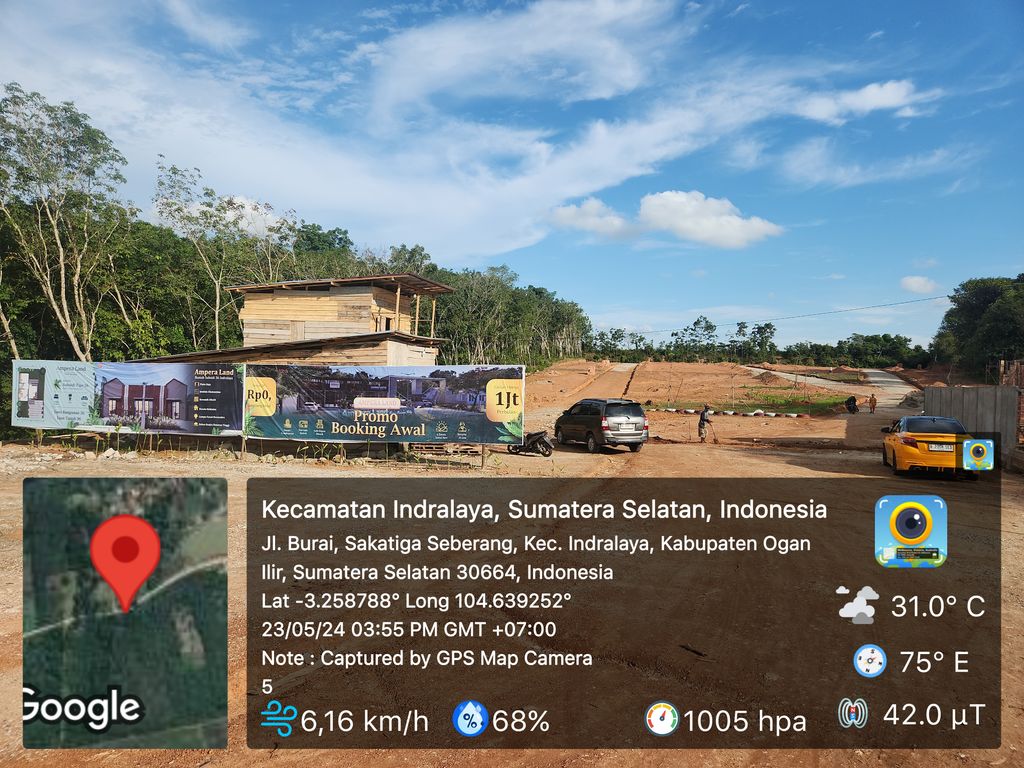 foto gerbang perumahan AMPERA LAND