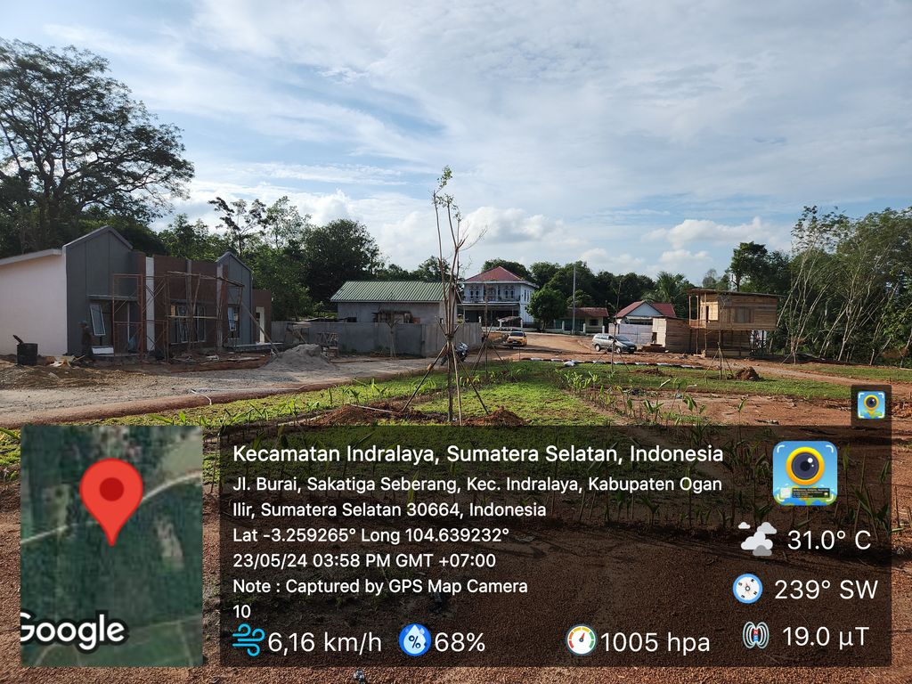 foto posisi tengah perumahan AMPERA LAND