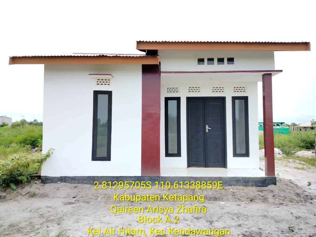 foto tampak rumah tipe 36 perumahan AIR HITAM GREEN CITY