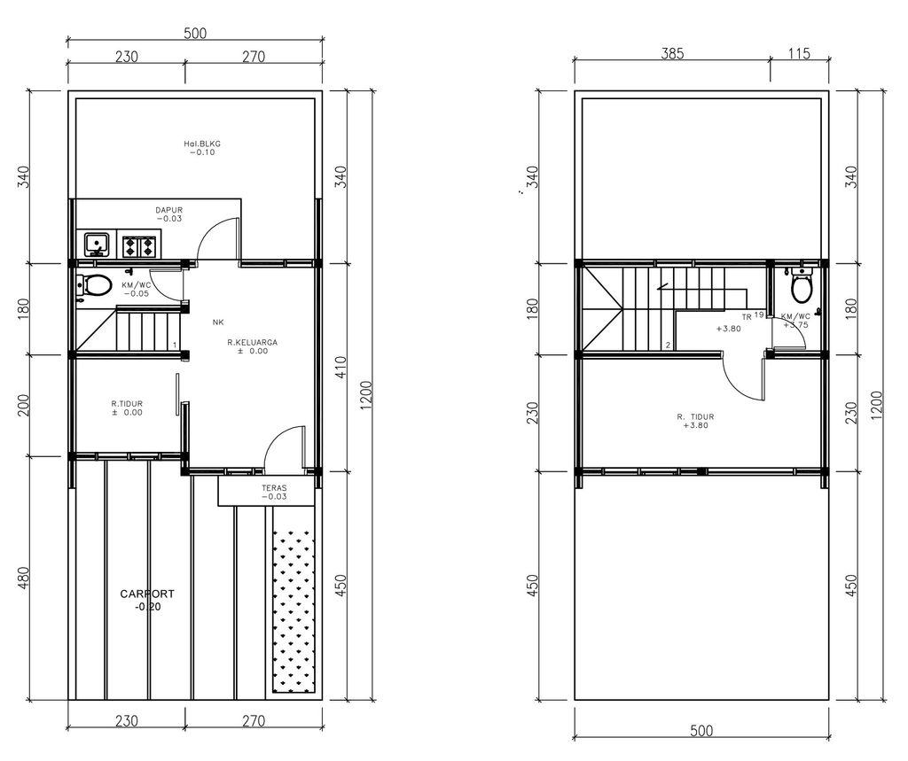 foto denah rumah tipe 41 Compact (517) perumahan G-Land Ciwastra Park 2