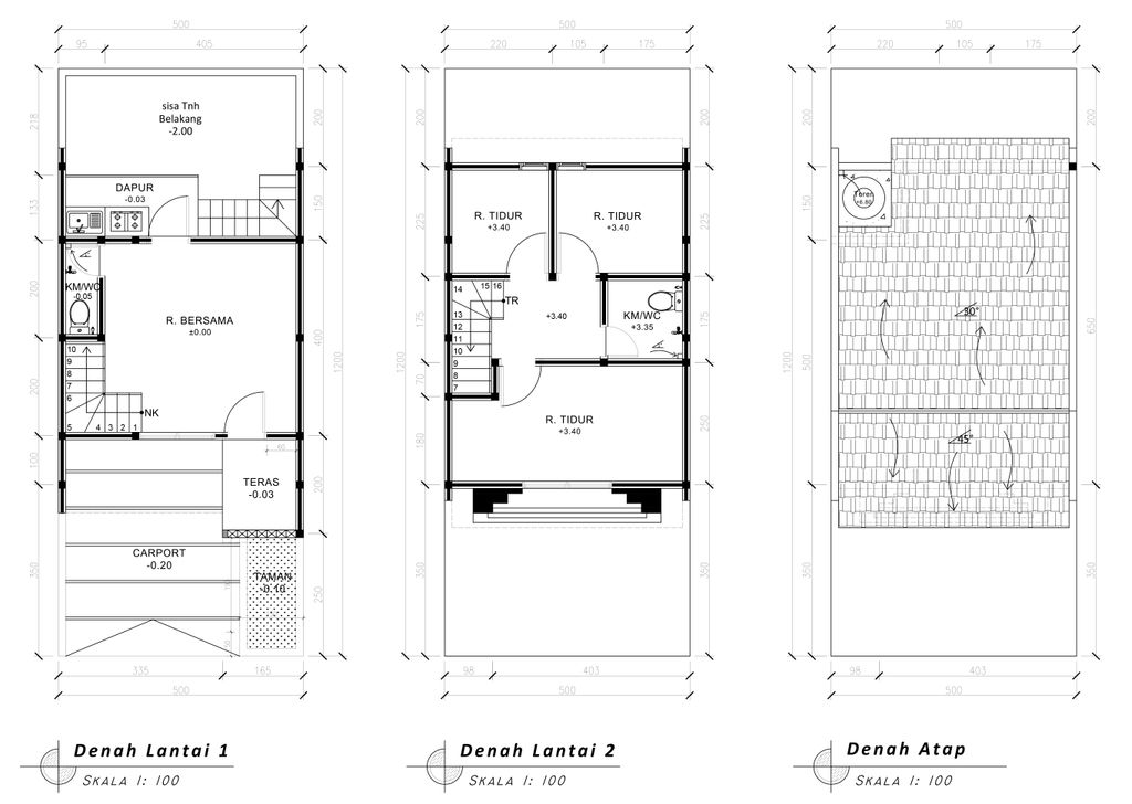 foto denah rumah tipe Compact-Cozy Level 509 perumahan G-Land Padalarang Residence 3