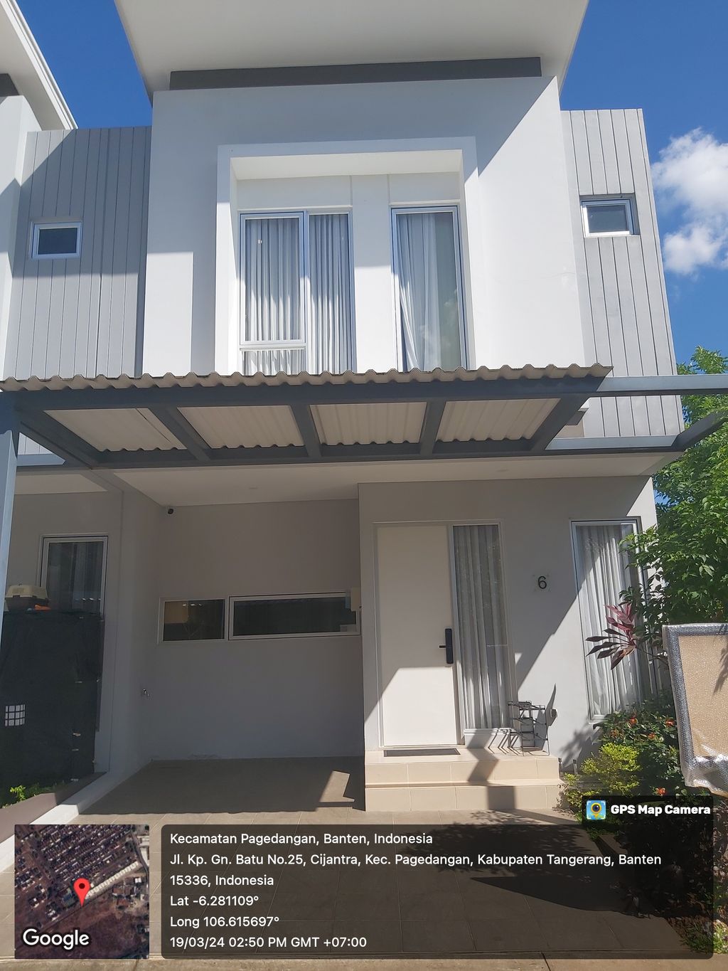foto tampak rumah tipe LENOX/06 perumahan CLUSTER AMARILLO VILLAGE