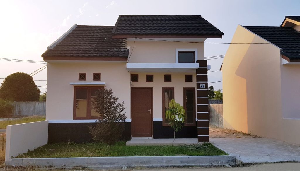 foto tampak rumah tipe 40 perumahan Griya Teratai Indah