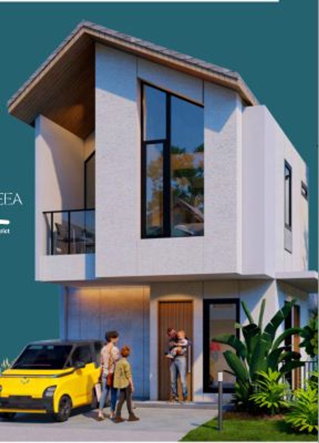 foto tampak rumah tipe BREEA perumahan GRAHA RAYA FORTUNE TERRACE