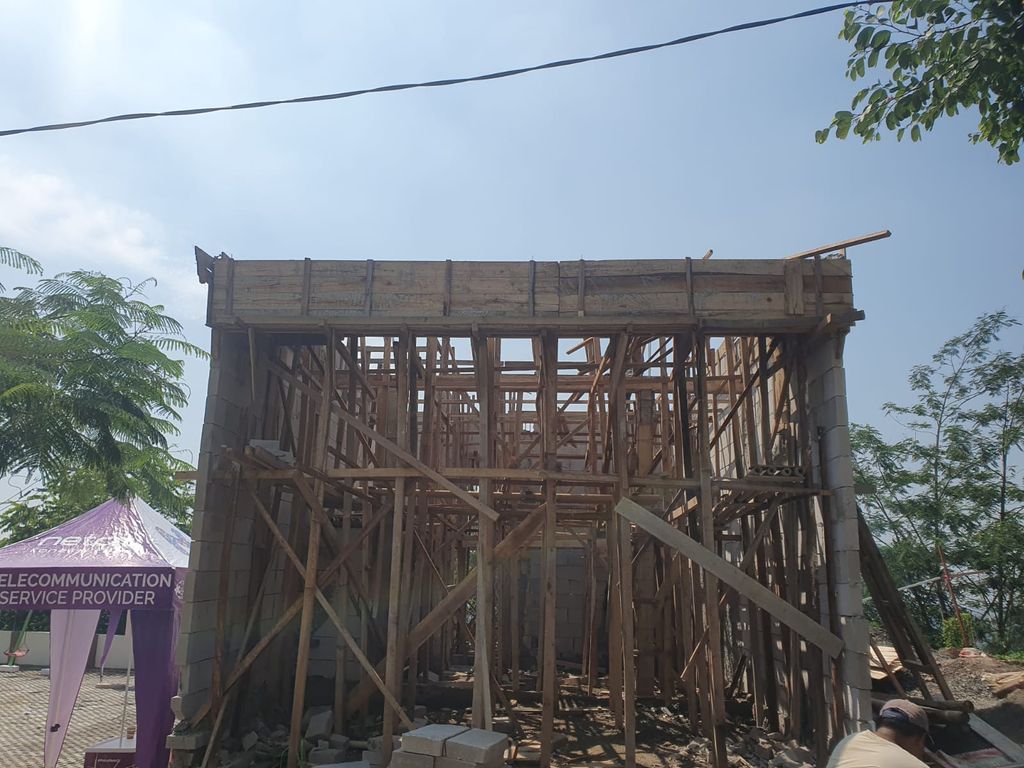 foto tampak rumah tipe Compact Classic 648 perumahan G-Land Padalarang Estate