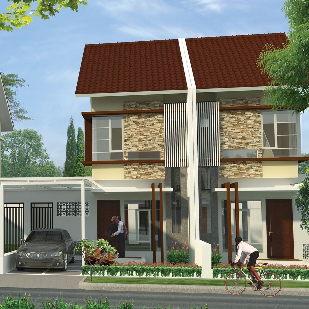 foto tampak rumah tipe Agatis perumahan SA12.6-01 CLUSTER DAMAR KHI