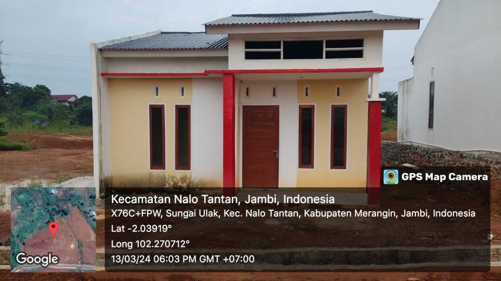foto tampak rumah tipe 36 perumahan MELANGUN GIGIH BERSAMA (MGB) RESIDENCE