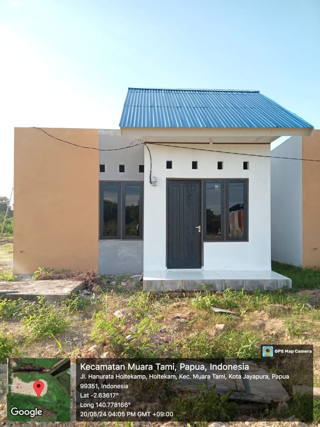 foto tampak rumah tipe 36 perumahan BERKAH CENDERAWASIH CENDEKIA HOLTEKAMP